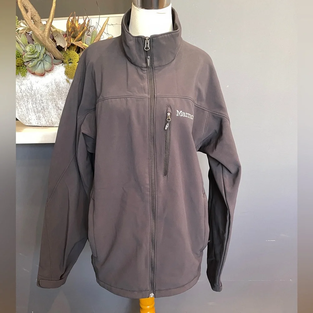 Marmot Mens Altitude Softshell Full Zip Performance Jacket Black Large